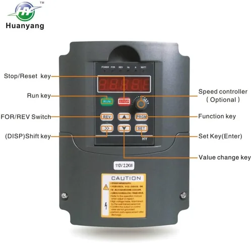 Miniatura 7 de VFD de 110 V de entrada, 2.2 KW, 3 hp, unidad de frecuencia variable, inversor convertidor CNC, para control de velocidad de motor de 3 fases de 110
