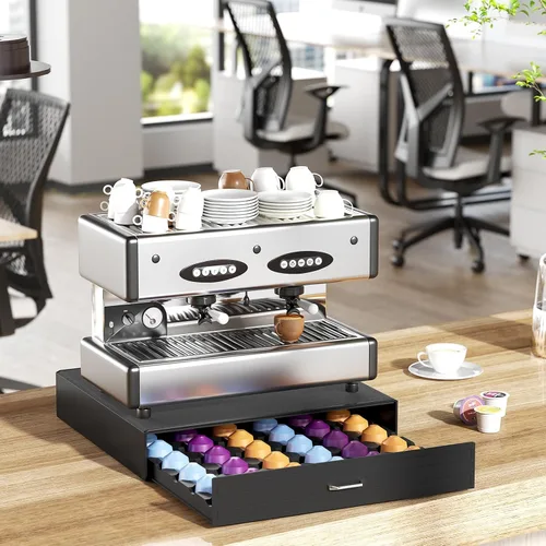 Miniatura 5 de SZQINJI - Cajon Organizador para Tazas K con Capacidad para 30 Cápsulas, Organizador de Tazas de Café Compatible con Cápsulas Keurig K