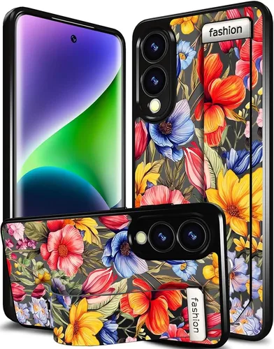 Miniatura 59 de Compatible para Samsung Galaxy S23 Funda Bonita con Correa Soporte Dedo Kickstand, Fundas de Silicona Geniales de Diseñador Funda Cover - Mariposa