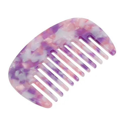Miniatura 30 de VOCOSTE Peine para el cabello de dientes anchos, peine antiestático de tamaño de bolsillo para cabello grueso, rizado, cuidado del cabello, peine