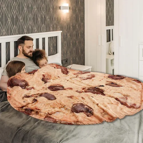 Miniatura 4 de Vessia Manta gigante de galletas, manta de comida divertida realista para adultos y niños, manta de galletas de chocolate suave de 300 GSM