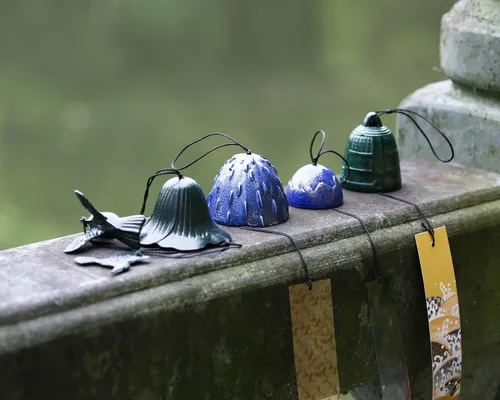 Miniatura 7 de Carillón de viento japonés de hierro fundido para exteriores, adorno para jardín, patio y balcón, decoración de campana de viento de metal colgante