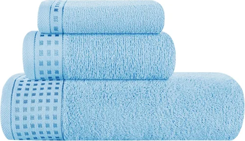 Miniatura 12 de GLAMBURG Juego de 2 toallas de baño de gran tamaño 100% algodón, 28 x 55 pulgadas, ultra suaves, altamente absorbentes, compactas, de secado rápido