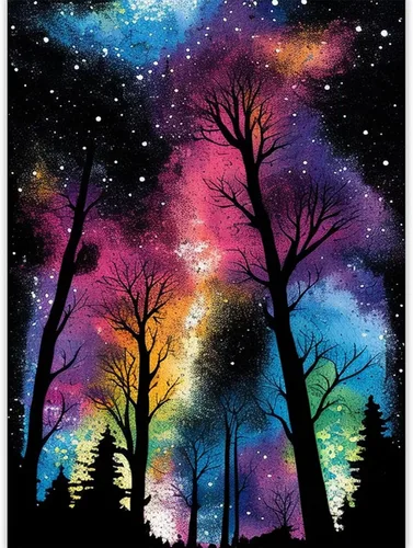 Miniatura 8 de CoHraeu Kits de pintura de diamantes en D para adultos, kits de pintura de diamantes de árbol de estrella, arte de gemas de diamante para decoración