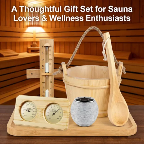 Miniatura 9 de Termómetro higrómetro de sauna, medidor dual de temperatura de sauna de madera, Fahrenheit montado en la pared (30-250°F) y medidor de humedad