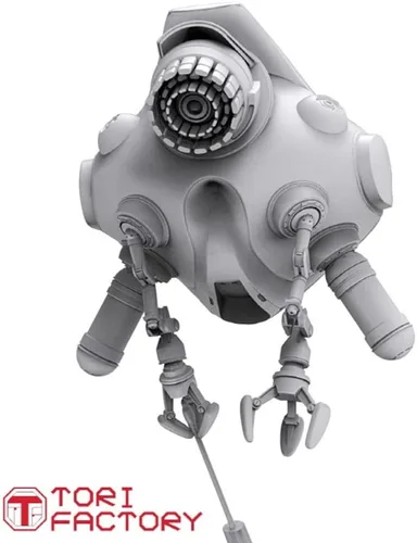 Miniatura 4 de Tri-Factory CY-05A 1/35 Cyberpunk Series Collie Drone, Freestanding Drone, Chasing Livestock from The Sky, Resin Kit