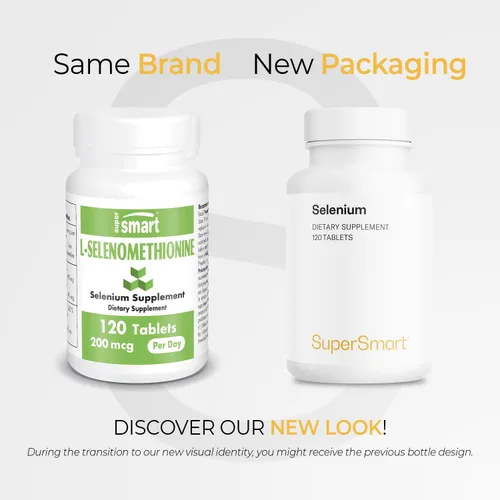 Miniatura 2 de SuperSmart - L-Selenometionina 200mcg por día (suplemento de selenio) - Alta absorción - Oligomineral esencial Sin OMG y sin gluten - 120 tabletas