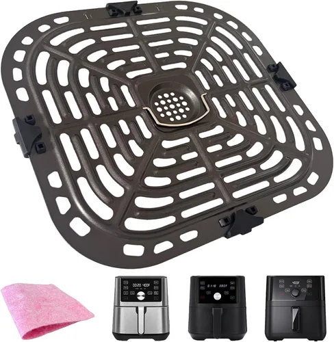 Miniatura 8 de Bandeja para freidora de aire para freidora de aire de 2 cuartos de galón Dash PowerXL Gowise Chefman, revestimiento mejorado de doble capa
