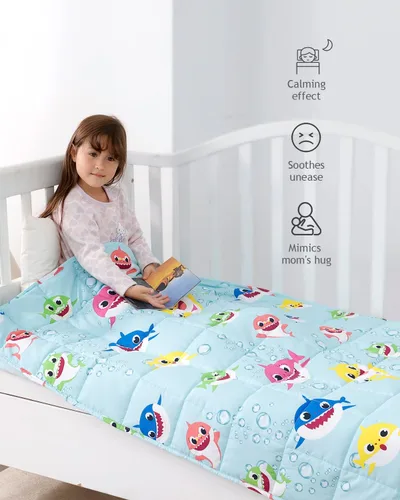 Miniatura 5 de Kivik Manta de regazo con peso de 2 libras, pequeña almohadilla pesada para regazo, manta de enfriamiento suave para la escuela y regalos de sueño