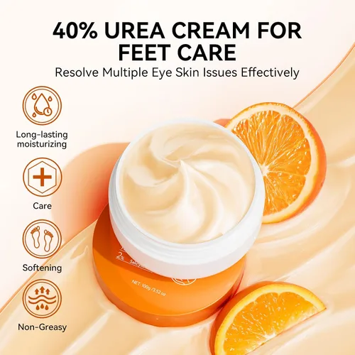 Miniatura 3 de LANBENA Crema de urea 40 por ciento para pies más 2% ácido salicílico 3.52 onzas, crema de pies y crema de manos máxima fuerza con aloe vera