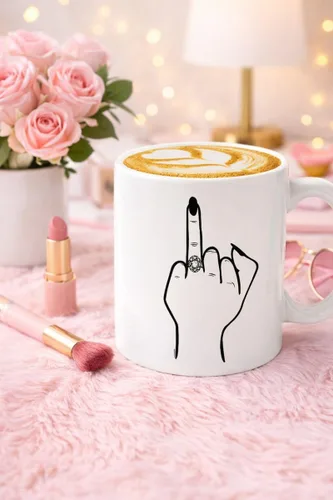Miniatura 5 de Veracco Divertida taza de café de compromiso para la novia – Taza de novia con dedo en anillo – Regalo de despedida de soltera – Taza de despedida
