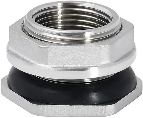 Miniatura 9 de mamparo de acero inoxidable 1" FPT con válvula de bola NPT