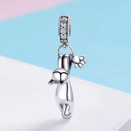 Miniatura 2 de Lindo dije colgante de gato apto para pandora, pulsera, collar, regalos para mujeres