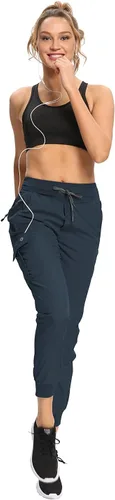 Miniatura 41 de RlaGed - Pantalones tipo cargo de senderismo para mujer, pantalones deportivos ligeros, de secado rápido, resistentes al agua, para pesca y al aire