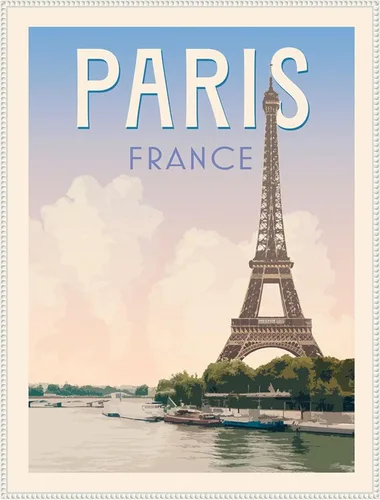 Miniatura 10 de Amanti Art Framed Canvas Wall Art 42x32 Retro Style Travel Poster III by Victoria Barnes, Framed Wall Art Canvas, Cityscapes Artwork, Modern Decor