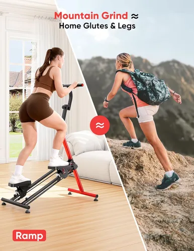 Miniatura 5 de YOLEO Adjustable Resistance Stair Steppers for Exercise at Home, Folding Cardio Stairmaster with 3 Workout Modes & Oversized Pedal,90% Pre-Assembled