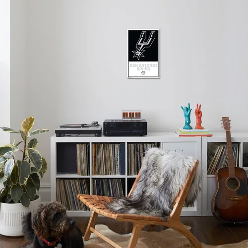 Miniatura 4 de Trends International NBA San Antonio Spurs - Póster de pared con logotipo 21, 14.72 x 22.37 pulgadas, lienzo estirado