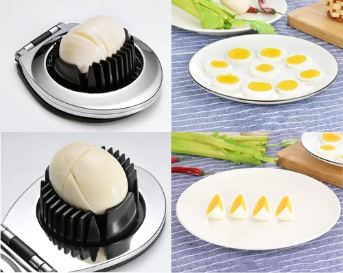 Miniatura 6 de Cortador de huevos multifuncional, cortador de huevos duros (2 en 1)
