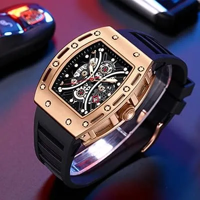 Miniatura 2 de MF MINI FOCUS Watch Wristwatch Fashion Hollow Big Dial Luminous Waterproof Sport Analog Quartz Business Mens Watches Silicon Strap Dress Watch