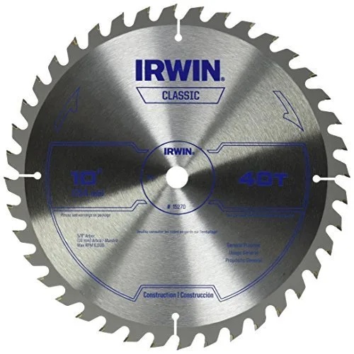 Irwin 15270 10" 40T eneral Purpose - Hoja de sierra circular