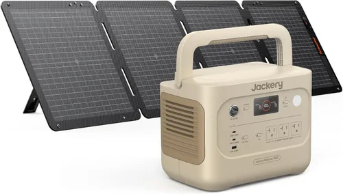 Miniatura 14 de Jackery Explorer 1000 v2 Estación de Energía Portátil, Batería LiFePO4 de 1070Wh, Salida AC de 1500W/USB-C de 100W, Carga Rápida de 1 Hora