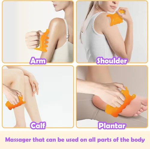 Miniatura 7 de Herramienta de masaje de fascia mejorada para liberación miofascial, celulitis, nudos musculares, puntos de activación (resina), herramienta grande