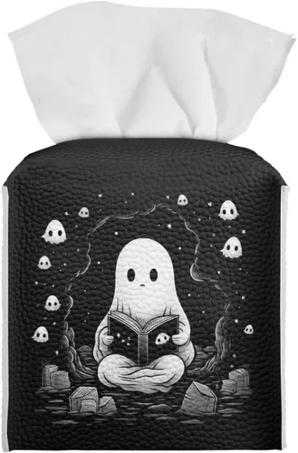 Miniatura 30 de 250th Anniversary Square Tissue Box Cover Pu Leather Tissue Holder Facial Paper Cover Waterproof Toilet Paper Holder for Bathroom Bedroom Modern