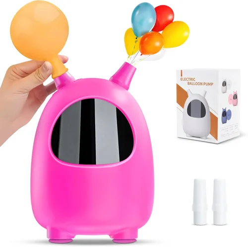 Miniatura 13 de Balloon Pump Electric, SPLAKS Balloons Inflator Air Pump Portable Balloon Blower for Garland Arch, Party Decoration Blanco
