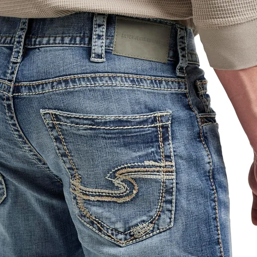 Miniatura 4 de Silver Jeans Co. Jeans de pierna recta Zac de ajuste relajado para hombre - Legacy