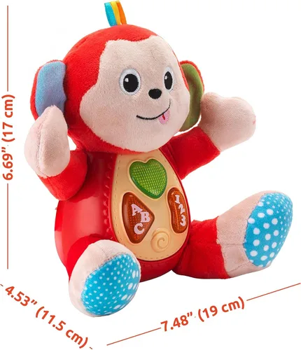 Miniatura 7 de KiddoLab Paquete Play & Learn: juguete de cuna de oruga iluminado de Lira y peluche melódico de mono - Atractivos amigos musicales para tu pequeño.