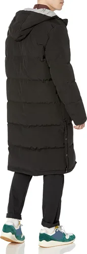 Miniatura 5 de DKNY Chaqueta de parka extra larga con capucha Arctic Cloth para hombre