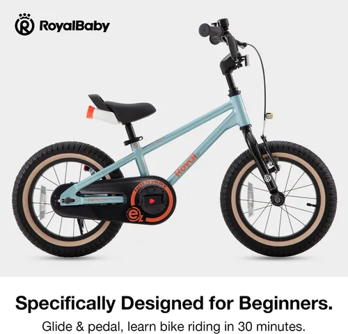 Miniatura 3 de RoyalBaby EZ-Pro Kids Bike, Lightweight Aluminum 2-in-1 Balance to Pedal Bike with One-Key Switch, 14 16 18 20 Inch for Age 3-10 Years