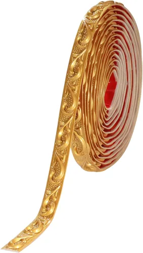 Miniatura 10 de Moldura de pared flexible autoadhesiva de 16.4 x 0.8 pulgadas, para paredes, marcos, bordes, marcos de ventana, azulejos en muro (oro champán)