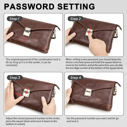 Miniatura 42 de Funda de piel de grano superior para hombre y mujer, múltiples bolsillos/ranuras, RFID de gran capacidad para tarjetas, cheques, dinero, pasaporte