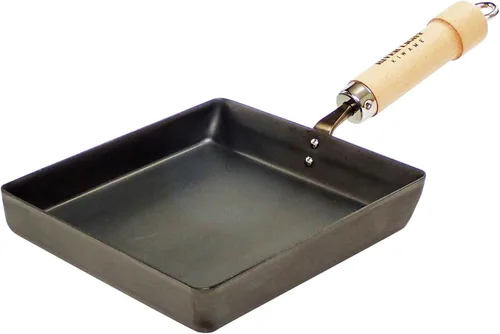 River Light - Sartén para huevos de hierro, Extreme Japan, grande, compatible con inducción, fabricada en Japón