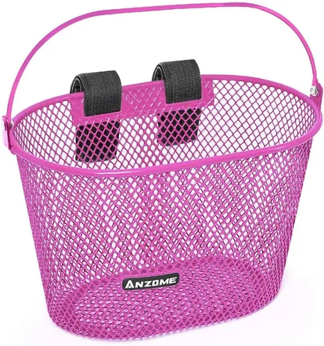 Miniatura 15 de Cesta de Bicicleta para Niños ANZOME, Cesta de Bicicleta para Niños y Niñas, Cesta de Bicicleta de Alambre de Metal Impermeable para Niños, Adecuada