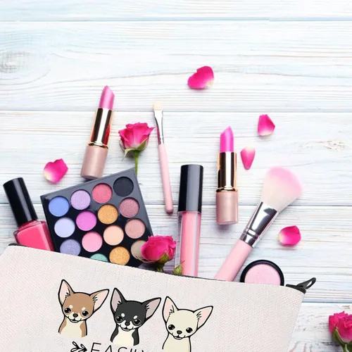 Miniatura 4 de BDPWSS Regalo de Chihuahua para los amantes de Chihuahua, bolsa de maquillaje de Chihuahua, Chihuahua, perro, cachorro, regalo divertido, bolsa