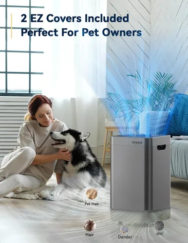 Miniatura 3 de Nuwave Oxypure - Purificadores de aire ultra limpios para habitaciones extra grandes, oficina, sistema de filtración de 5 etapas con 4 filtros