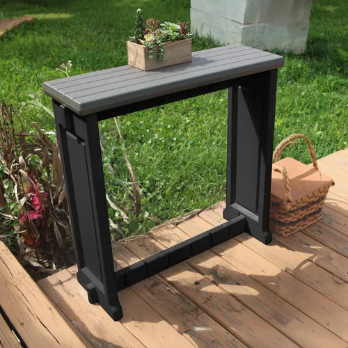 Miniatura 6 de Barra individual gris oscuro superior y base negra, ideal para patio, bañera de hidromasaje, patio trasero, diseño duradero resistente a