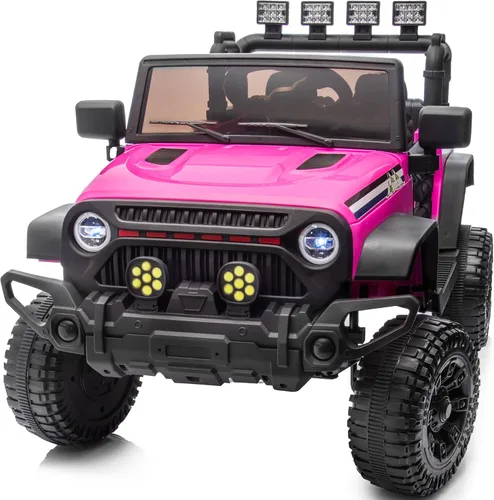 Miniatura 9 de Hikiddo - Coche eléctrico de 24 V para niños, vehículo eléctrico para montar, camioneta de juguete para niños pequeños de 3 a 5 años con control Azul