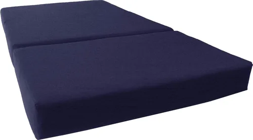 Miniatura 25 de D&D Futon Furniture - Cama de espuma triple plegable, colchón otomano plegable (negro, tamaño individual (6 x 39 x 75)