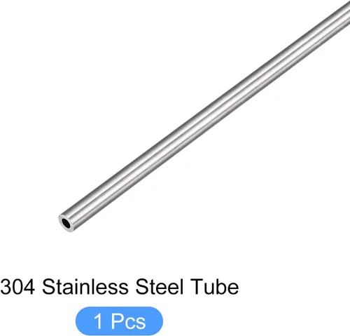 Miniatura 5 de METALLIXITY Tubo de acero inoxidable 304 (0.079 in OD x 0.020 in T x 9.843 in L), tubo recto - para muebles del hogar, maquinaria