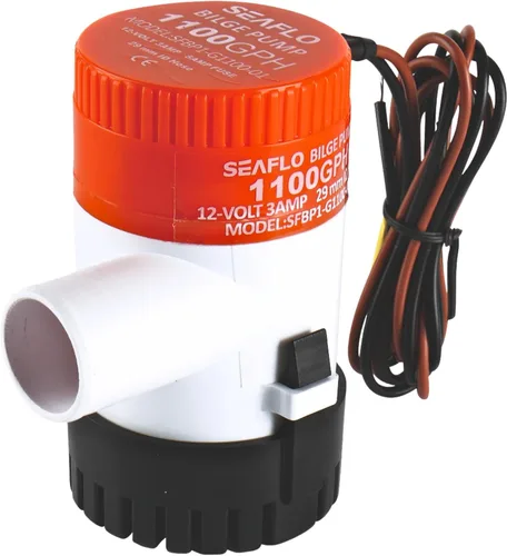 Miniatura 13 de SEAFLO Bomba de Sentina Serie 01 500 GPH – 12V, Salida de 3/4", Bomba Sumergible Marina con Protección Antibloqueo de Aire, Certificado CE y RoHS