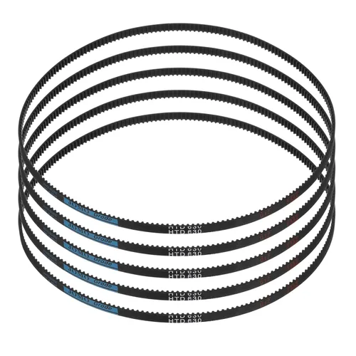 Miniatura 54 de uxcell 4pcs HTD-3M correa dentada de goma 60 dientes, 7.087 in de longitud de paso x 0.236 in de ancho x 0.094 in de altura, correa de distribución