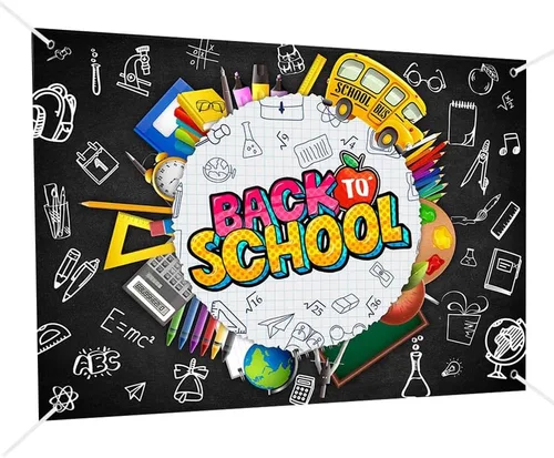 Miniatura 8 de MEHOFOND Telón de fondo de 8 x 6 pies para el regreso a clases, para estudiantes, profesores, pizarra para aula, bienvenida, regreso a la escuela