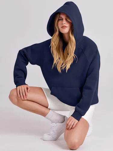 Miniatura 131 de ANRABESS - Sudaderas con capucha para mujer, sobre talla, de vellón de manga larga, modelo de 2024, para otoño