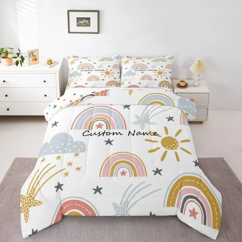 Miniatura 10 de Erosebridal Juego de edredón personalizado de tigre para niños, tamaño individual, juego de ropa de cama con estampado de animales salvajes