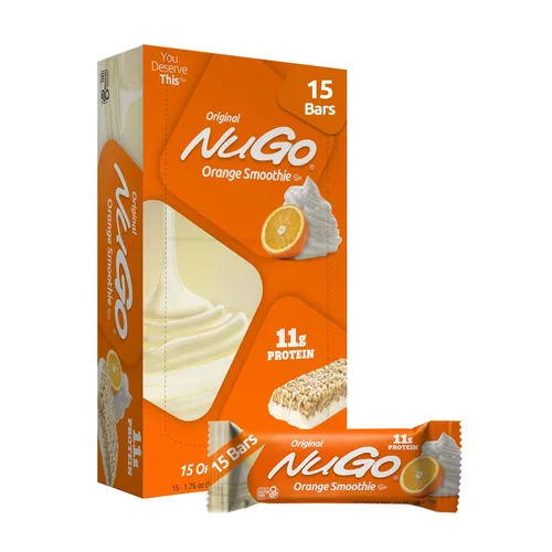 Miniatura 15 de NuGo Barra de proteínas, plátano de chocolate, 0.46 oz de proteína, sin gluten, 15