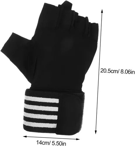Miniatura 2 de Anti-Skid Half-Finger Workout Gloves for Men and Women Breathable Fitness Gloves with Sweat Absorption for Outdoor Cycling Weightlifting and Gym