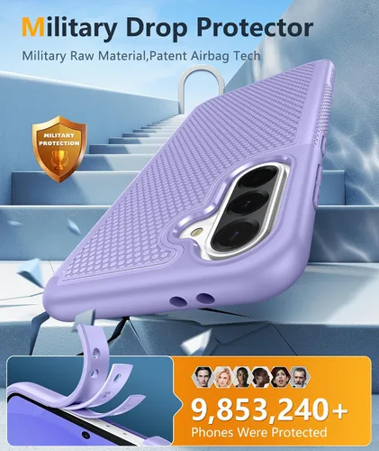 Miniatura 641 de FNTCASE Funda para iPhone 17 Pro: Fundas delgadas translúcidas de color azul claro compatibles con MagSafe, protección completa de la cámara